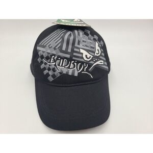 Vintage Youth Size 12-16 Bad Boy Club Snapback Hat Cap Sports Boys Girls Black